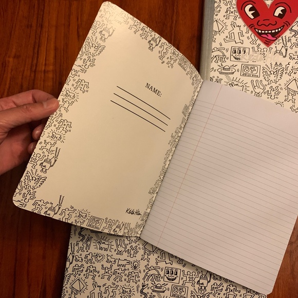 NWT Keith Haring Small Notebook Large Spiral Sketchbook Set Art Draw Paint - Picture 3 of 16